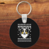 Australisch kerstShirt Shepherd Sleutelhanger (Voorkant)