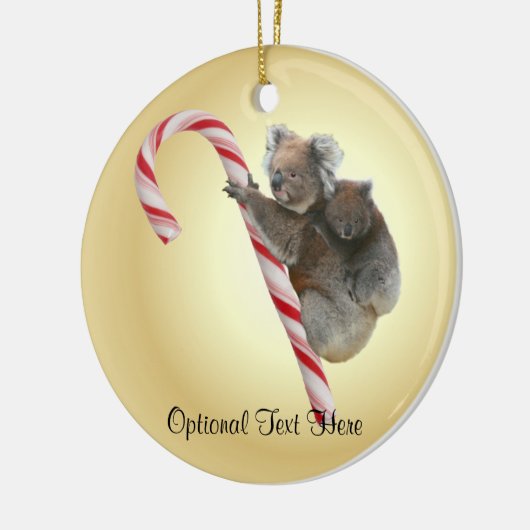 Australisch kerstsnoepkanaal Koala Keramisch Ornament (Links)