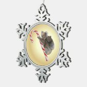 Australisch kerstsnoepkanaal Koala Tin Sneeuwvlok Ornament (Rechts)