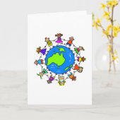 Australisch Kind Kaart (Gele Bloem)