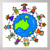 Australisch Kind Poster (Voorkant)