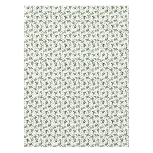 Australisch Koala Beer Eucalyptus Tree Cute Tafelkleed (Voorkant)