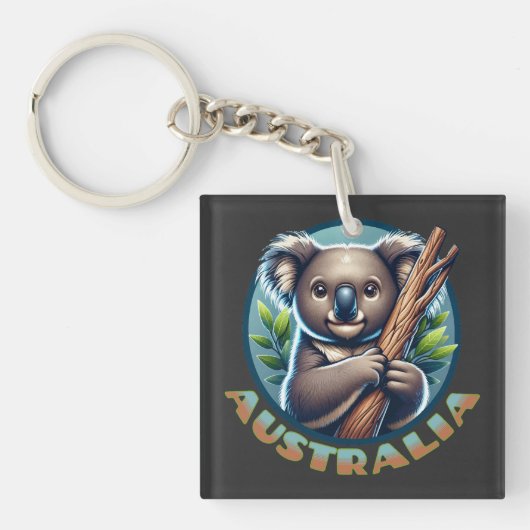 Australisch Koala Beer Sleutelhanger (voorkant)