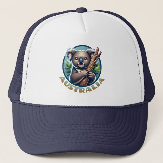 Australisch Koala Beer Trucker Pet (Voorkant)