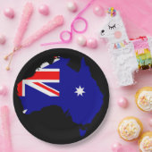 Australisch land papieren bordje (Feest)