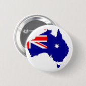 Australisch land ronde button 5,7 cm (Voorkant /achterkant)