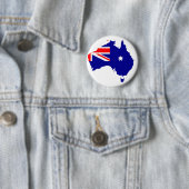 Australisch land ronde button 5,7 cm (In situ)