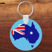 Australisch land sleutelhanger (Voorkant)