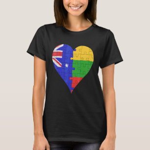 Australisch Litouws vlaghart T-shirt