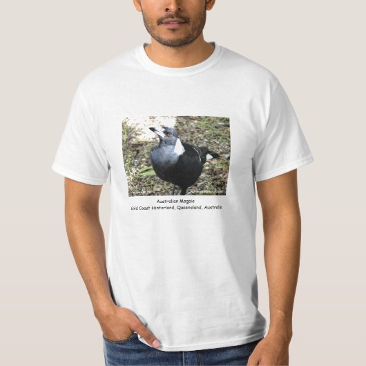 Australisch Magpie T-shirt (Voorkant)