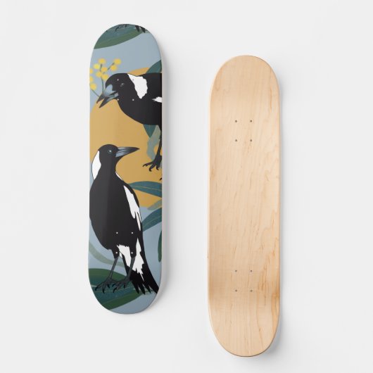 Australisch magpies skateboard (Voorkant)