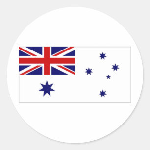 Australisch marinevlag ronde sticker