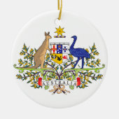 Australisch nationaal embleem keramisch ornament (Voorkant)