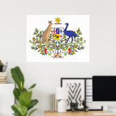 Australisch nationaal embleem poster (Thuiskantoor)