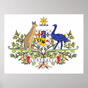 Australisch nationaal embleem poster