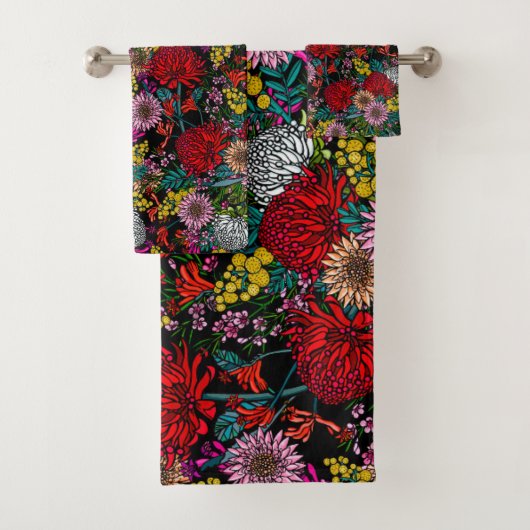 Australisch Native Garden Pattern Bad Handdoek (Insitu)