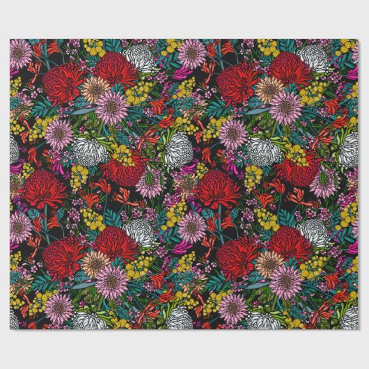 Australisch Native Garden Pattern Cadeaupapier (Vlak)