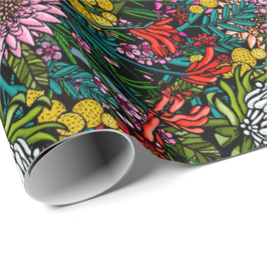 Australisch Native Garden Pattern Cadeaupapier (Rol Hoek)