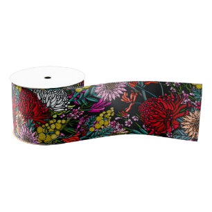 Australisch Native Garden Pattern Grosgrain Lint