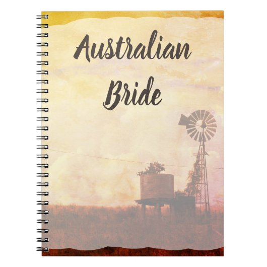 Australisch Notitieboek van de Bride Wedding Plann (Voorkant)