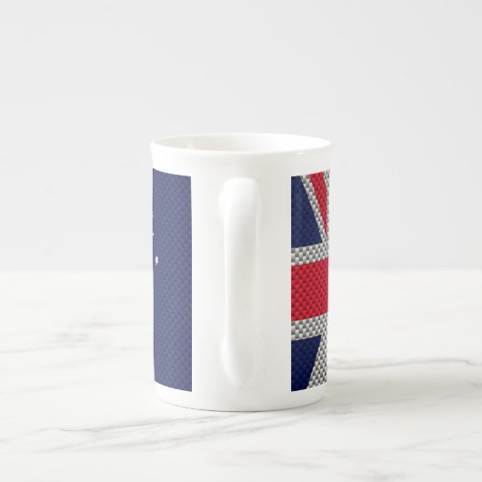 Australisch ontwerp in koolstofvezelchroomstijl porselein kop (Achterkant)