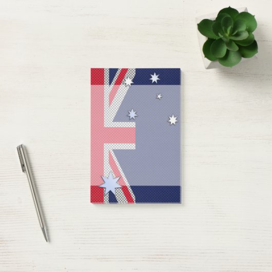 Australisch ontwerp in koolstofvezelchroomstijl post-it® notes (Kantoor)