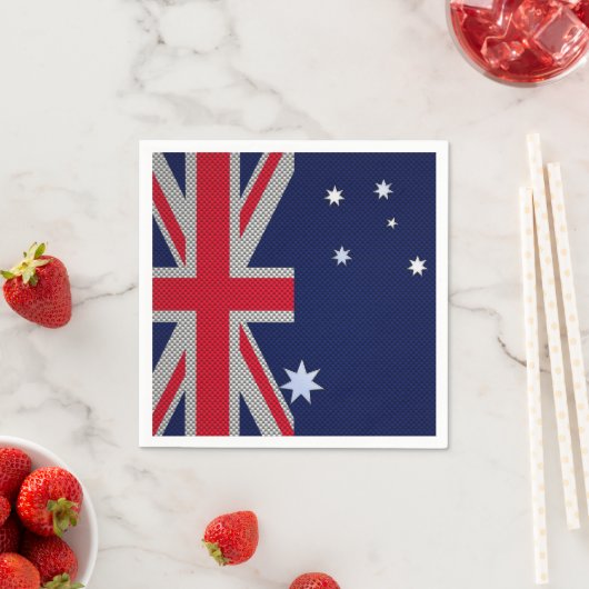 Australisch ontwerp in koolstofvezelchroomstijl servetten (Insitu)