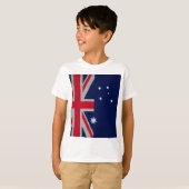 Australisch ontwerp in koolstofvezelchroomstijl t-shirt (Voorkant volledig)