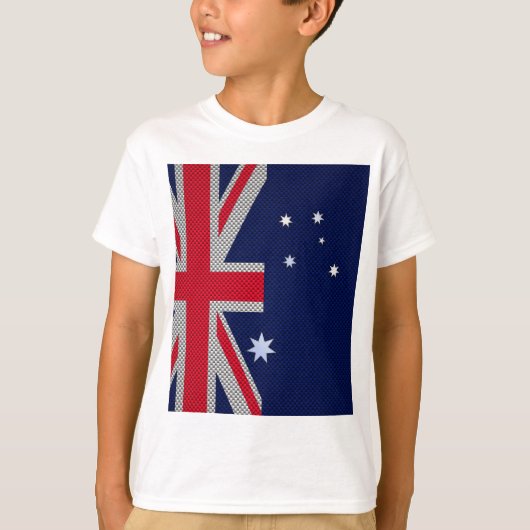 Australisch ontwerp in koolstofvezelchroomstijl t-shirt (Voorkant)