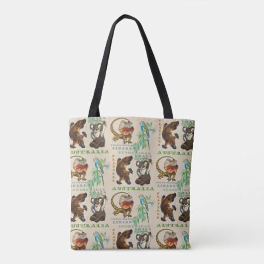 Australisch ontwerp tote bag (Achterkant)