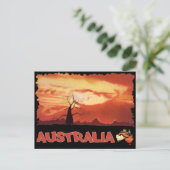 Australisch Oranje Briefkaart (Staand voorkant)