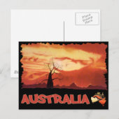 Australisch Oranje Briefkaart (Voorkant / Achterkant)