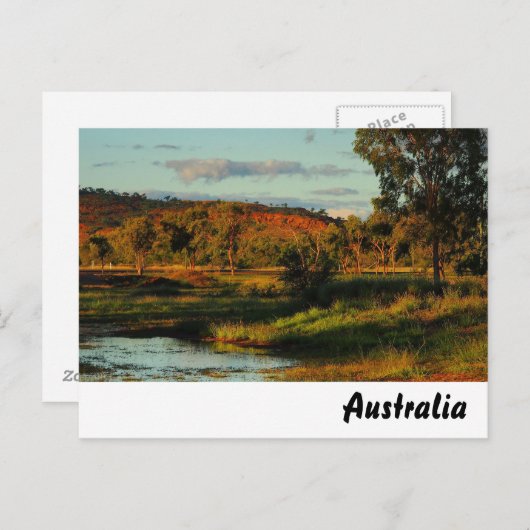 Australisch outback briefkaart (Voorkant / Achterkant)
