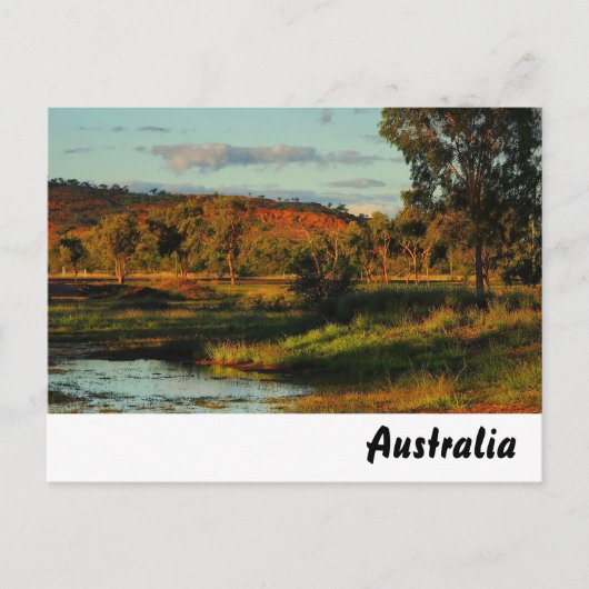 Australisch outback briefkaart (Voorkant)
