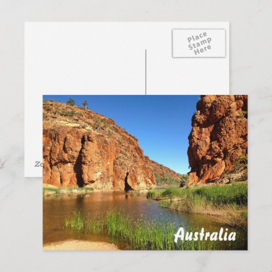 Australisch outback briefkaart (Voorkant / Achterkant)