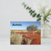 Australisch outback-briefkaart briefkaart (Staand voorkant)