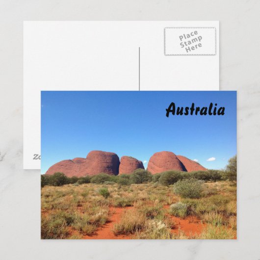 Australisch outback-briefkaart briefkaart (Voorkant / Achterkant)
