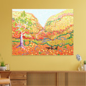 Australisch Outback-impressionistisch landschap Canvas Afdruk (Insitu (Woonkamer))