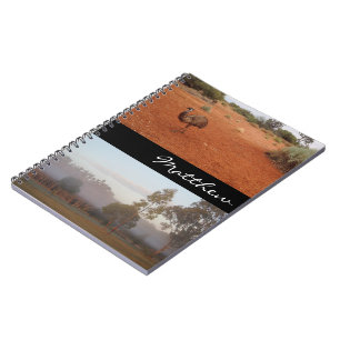 Australisch outback-notitieboek met naam notitieboek