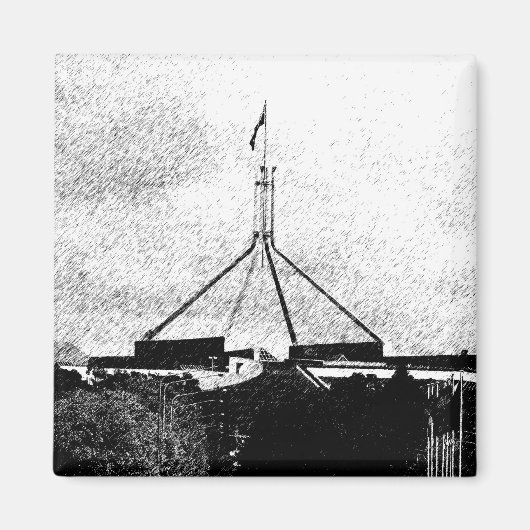 Australisch Parlement - Canberra Magneet (Voorkant)