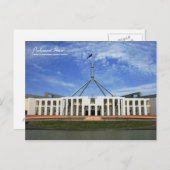 Australisch parlement House briefkaart (Voorkant / Achterkant)