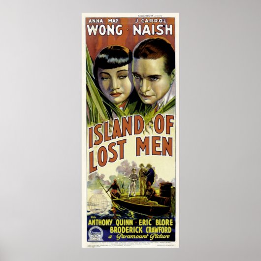 Australisch Poster ~ Island of Lost Mannen ~ 1939  (Voorkant)