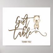 Australisch Quokka Neutral Gift Table Sign Poster (Voorkant)
