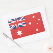 Australisch rood vaandel rechthoekige sticker (Envelop)