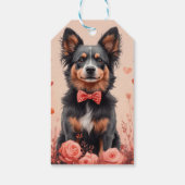 Australisch Rund met Rozen - Valentijnsdag Cadeaulabel (Achterkant)