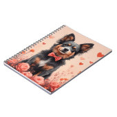 Australisch Rund met Rozen - Valentijnsdag Notitieboek (Linkerzijde)