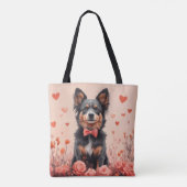 Australisch Rund met Rozen - Valentijnsdag Tote Bag (Achterkant)
