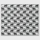 Australisch Rundvee Dog Silhouettes Pattern Cadeaupapier (Vlak)