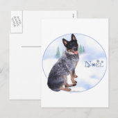 Australisch rundvee hond Noel Feestdagenkaart (Voorkant / Achterkant)