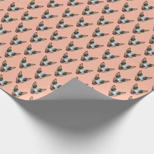 Australisch rundvee Hond-parelpapier Cadeaupapier (Hoek)